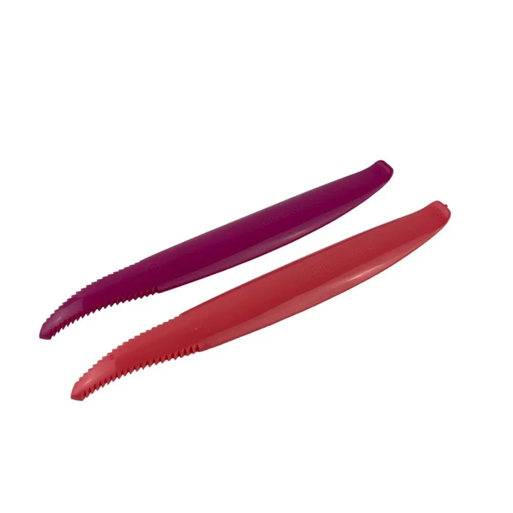 Tupperware Serrated Grapefruit Knife Lettuce Tomato Corer Scoop Pink Coral‎